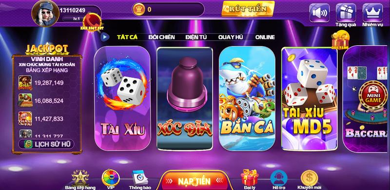 Tổng quan về trang web 68gamebai.world